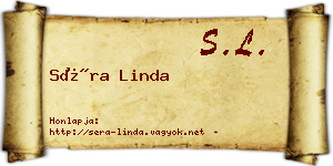 Séra Linda névjegykártya